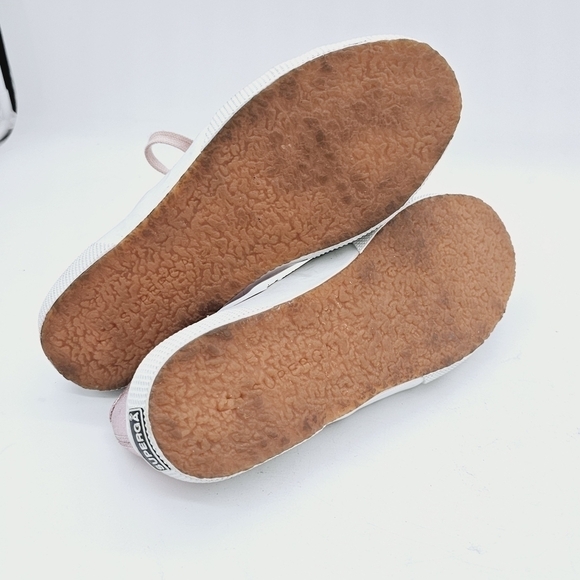 Superga Women's Metallic Pink Cotmetu Lace-Up Low Top Fashion Sneakers Size 5 - Picture 10 of 11